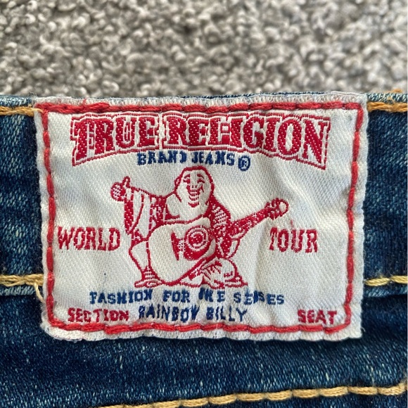 Y2K True Religion Womens Rainbow Billy Lowrise Flare‎ Jeans Size 29 - Picture 2 of 10